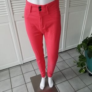 Reign high rise pink skinny jeans size 7